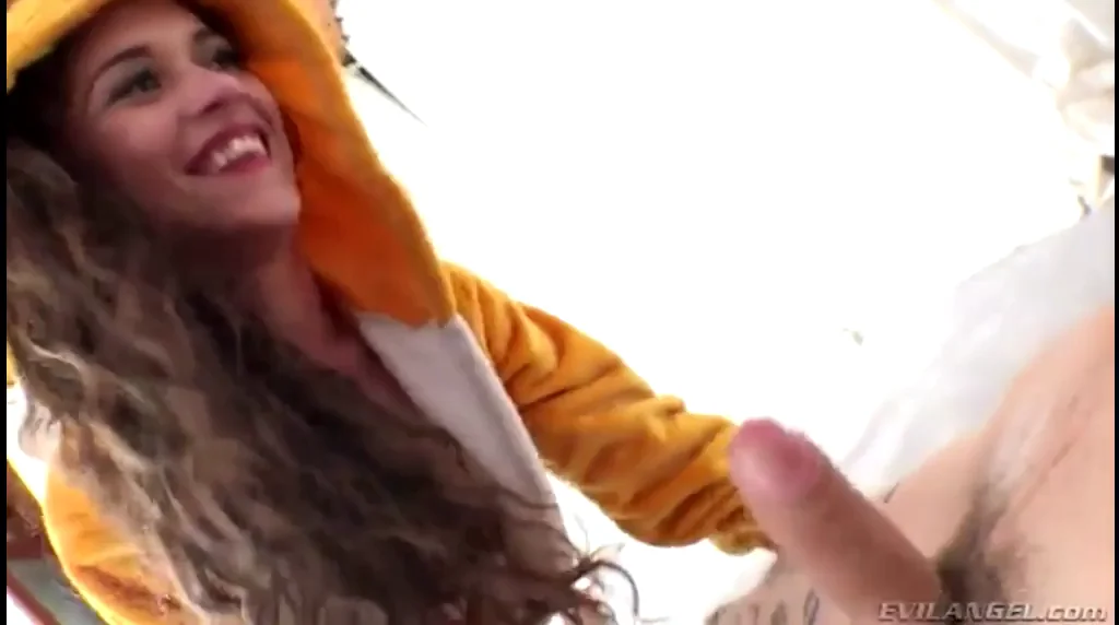 Onesie Slut Gets Face Fucked Hard 😈🍆💦