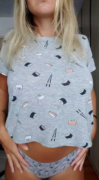 Chopstick in My Sushi Roll? 🍣🍤 Titty Drop Tease