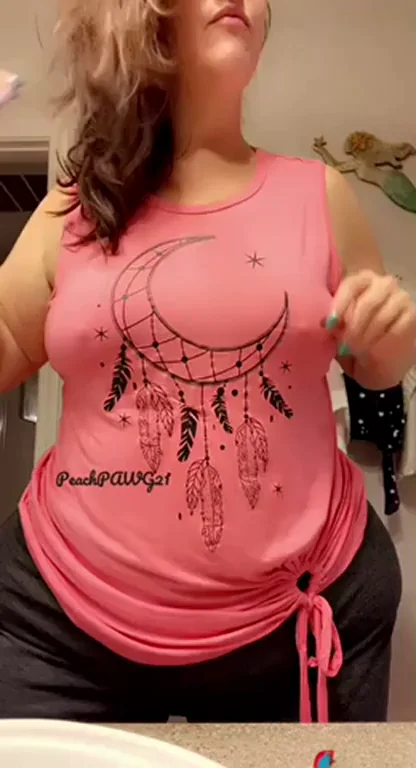 PAWG MILF's Quick Titty Drop Flaunting New Nipple Piercings 😈🍈🍈
