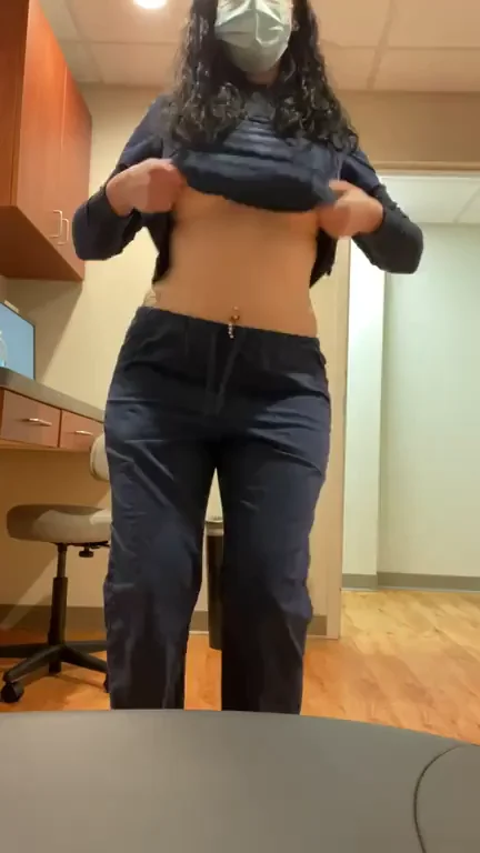 What your naughty nurse does when you aren’t in the room