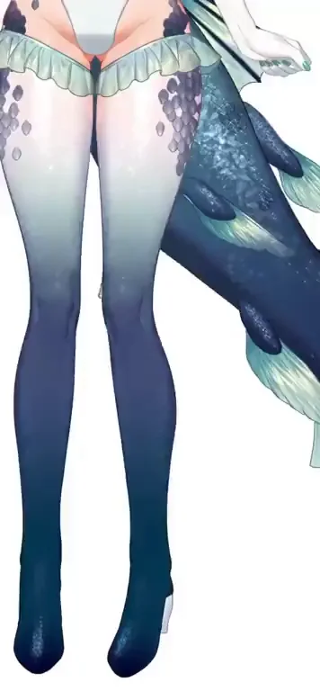 Fish girl thighs (Vtuber Sonata)