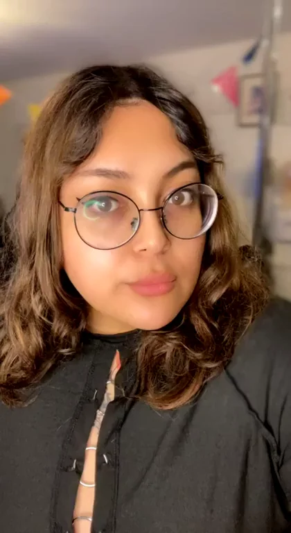 Cute Latina Trans Teen Struggles to Deepthroat Huge Red Dildo 😩🍆💦