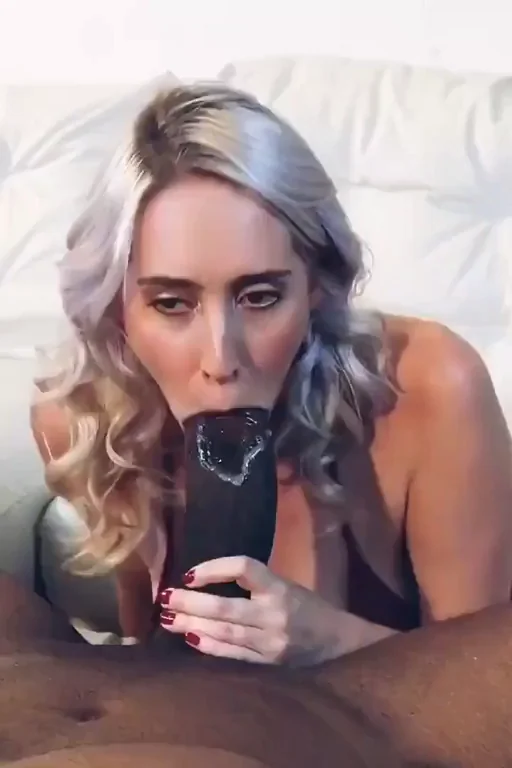 Blonde Babe Struggles to Stuff Massive BBC in Her Slutty Mouth 😩🍆💦