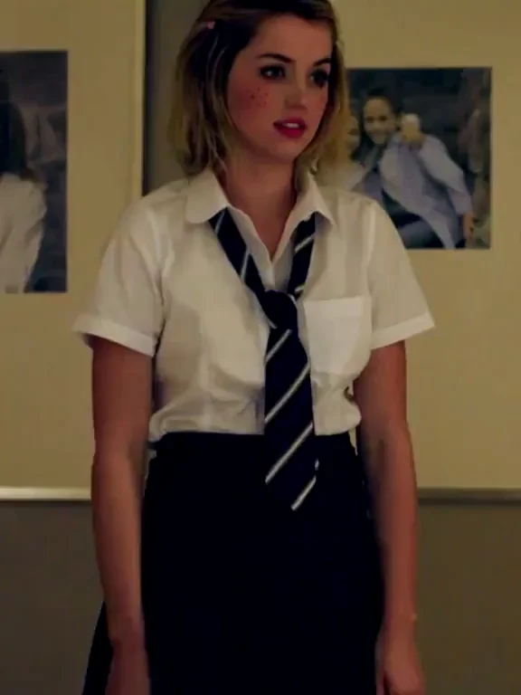 Ana de Armas is an anime schoolgirl