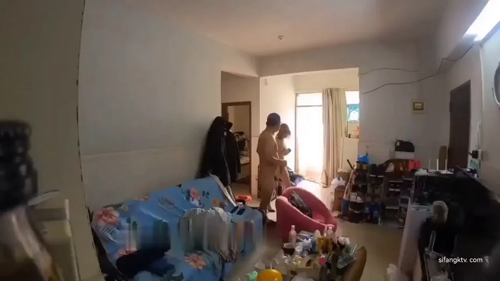 🔥 Asian Slut's Balcony Blowbang Tease 😈 Neighbors Peep Show
