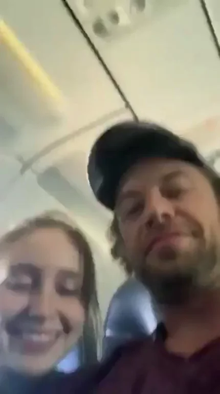 😈 Slutty Blonde Wife's Risky Plane BJ 🍆✈️