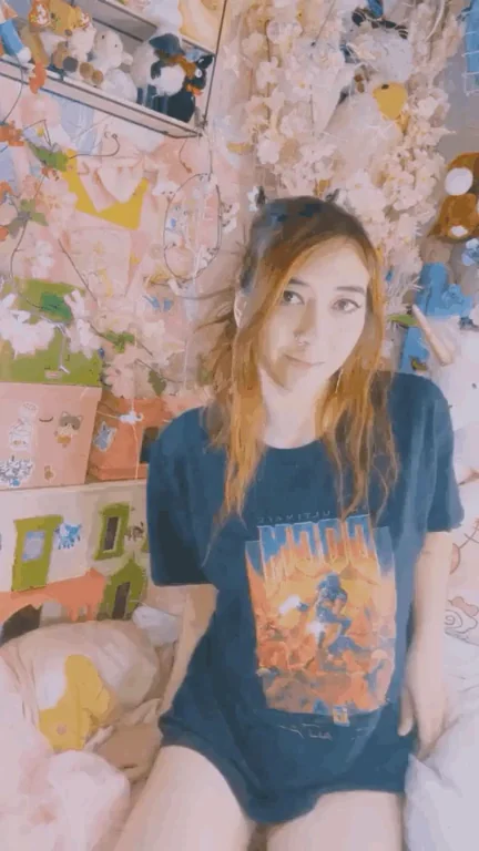 Doom Babe's Deep Throat Gamer Girl Tease: Asian Slut in Oversized Tee Begs for Cock