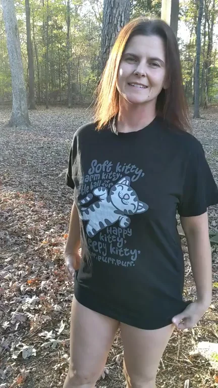 🌿 Wild MILF Flashes Massive Natural Tits in the Woods 😈
