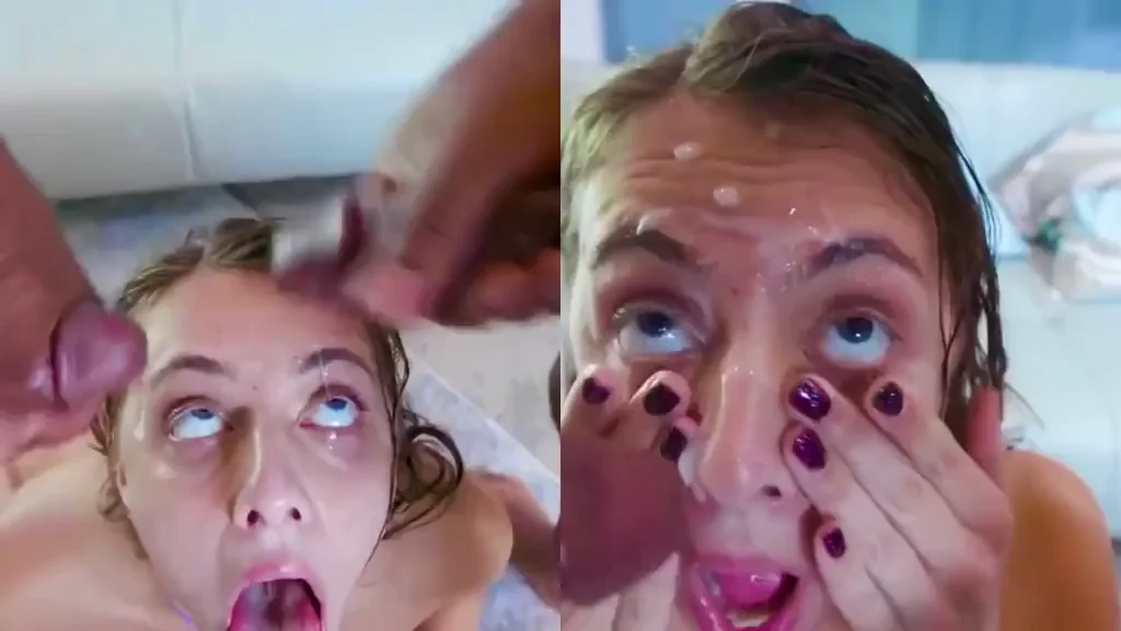Gia Derza's Sloppy Double Facial Cum Blast 💦😈