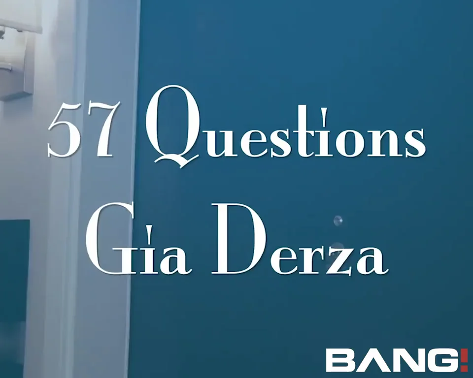 57 questions w/ Gia Derza in her apartment