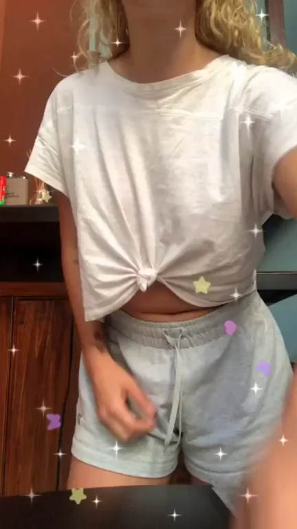 Petite Blonde Latina's Tiny Perky Tits Tease 😍🔥