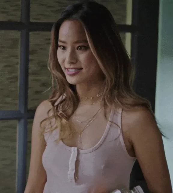Jamie Chung - braless pokies
