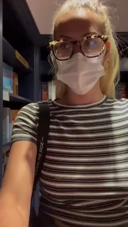 Caught Me Flashing Perky Tits Like a Library Slut? 😈📚💦 [F]