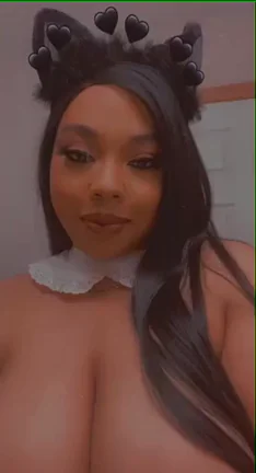 Busty Blasian Cat Maid Teases Her Massive Tits