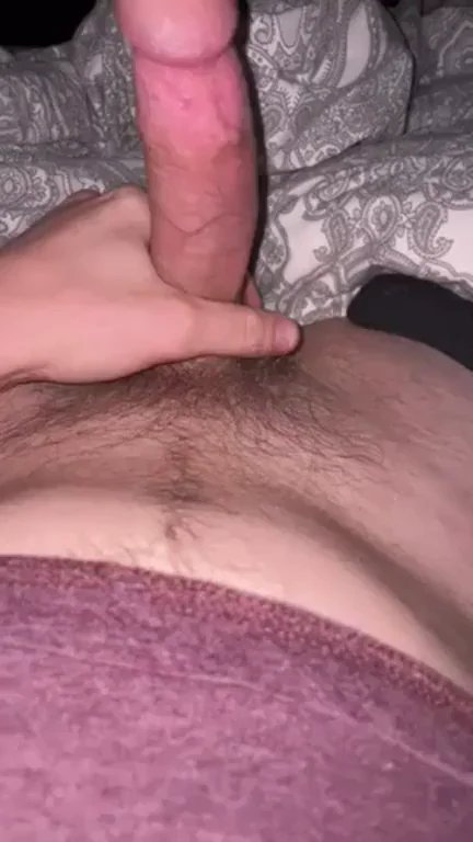 Thick Cock Morning Stroke Session: Jerking to Dirty Texts on Lazy Sunday