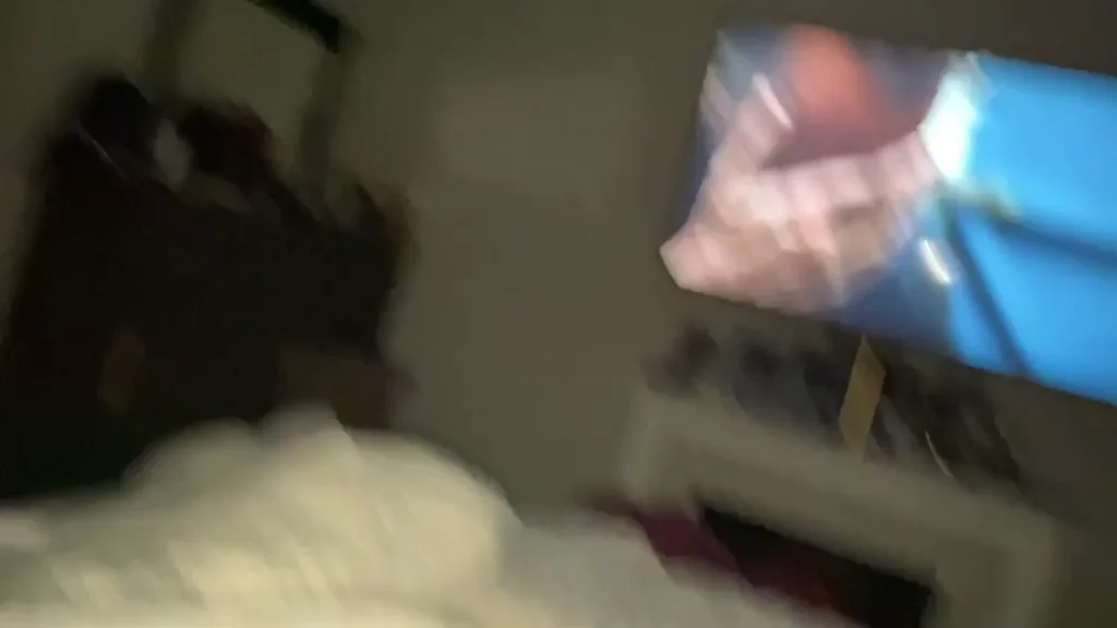 Wifey can’t resist playing before bedtime…