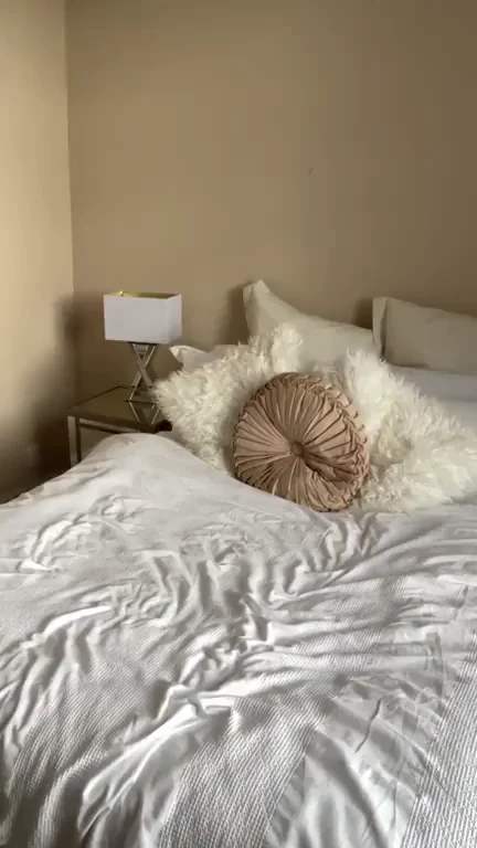 Thighhigh Tease on My Bed, Ready to Fuck!