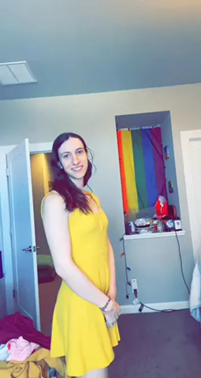 Easy Access Under My Slutty Yellow Dress Tease