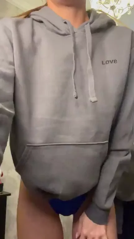 Hoodie Hides Massive Tits Surprise! 🍈🍈🔥