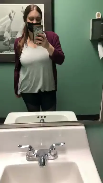 Hype Up Monday with Massive Titty Bounce in Bathroom 💦🍈🍈