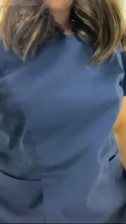 Naughty Nurse's Sneaky Booby Flash Tease!