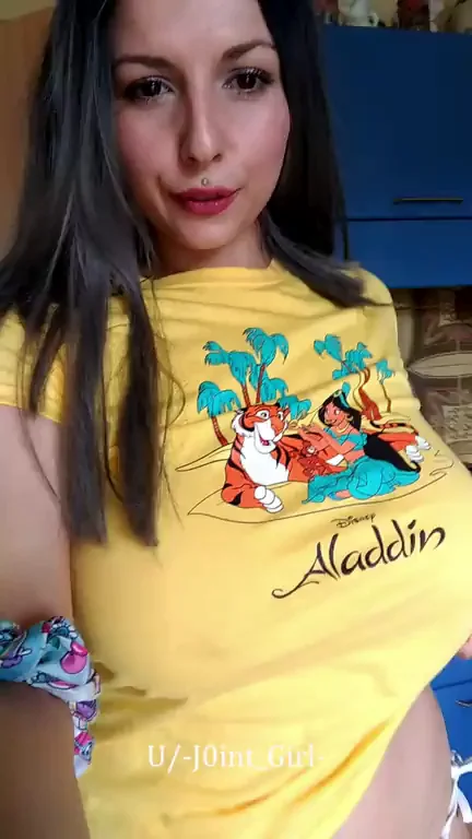 If you think my shirt is cute, wait for the boobs