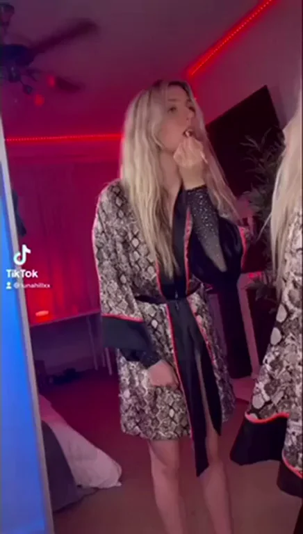 Sneaky Fuckdoll Caught Stripping in Mirror 😈🔥