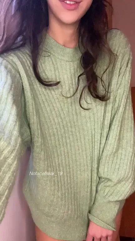 Hiding These Massive Tits Under My Sweater? Think Again!