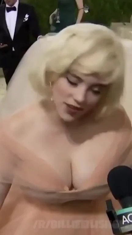 Billie Eilish's Massive Tits Exploding from That Slutty Met Gala Gown