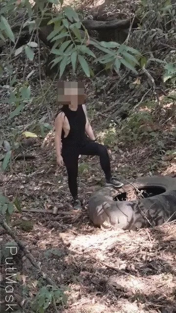 🌿 Slutty Forest Tease in Tight Leggings 🔥