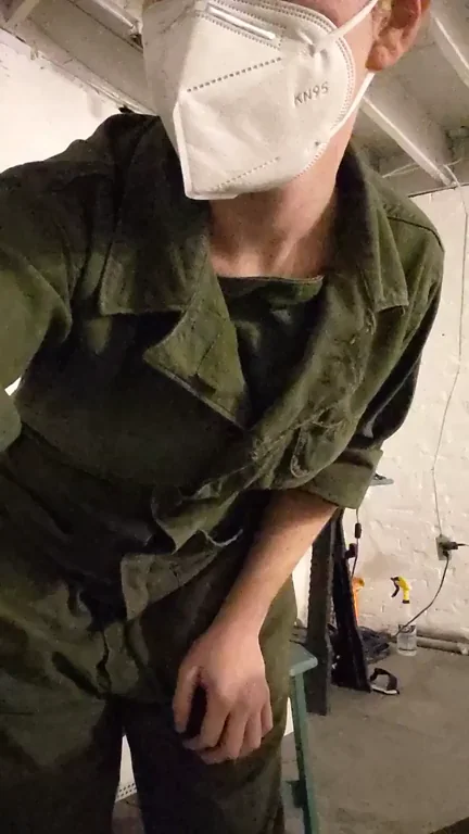 Life is better in (and wiggling out) of velcro coveralls.