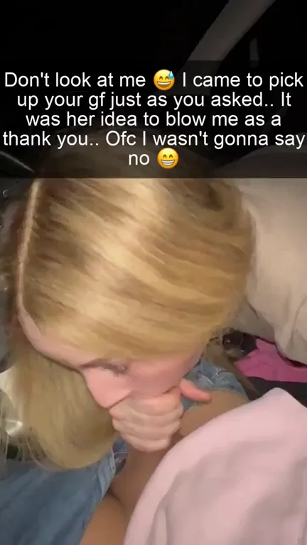 Girlfriend's Sneaky Snapchat BJ Surprise 😈💦👅