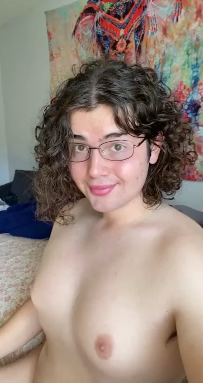 Transition Glow-Up: Nerdy Trans Babe's Juicy Tits & Tease 😍💦