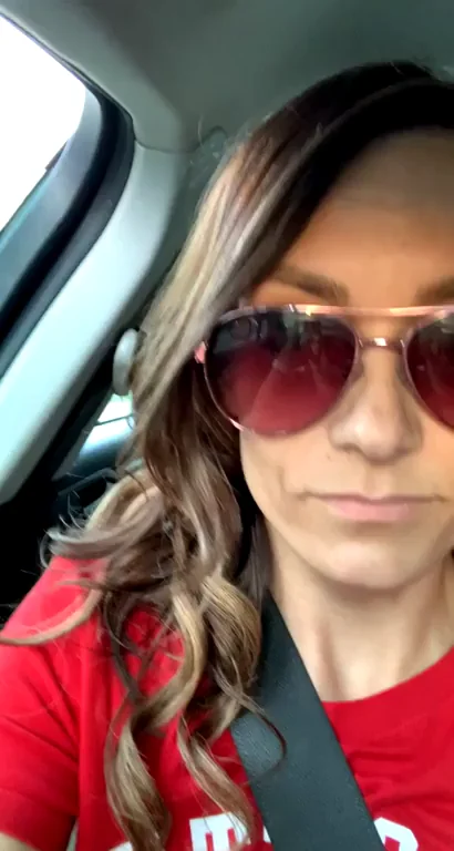 Mommy on her way to soccer practice. Are you coming?