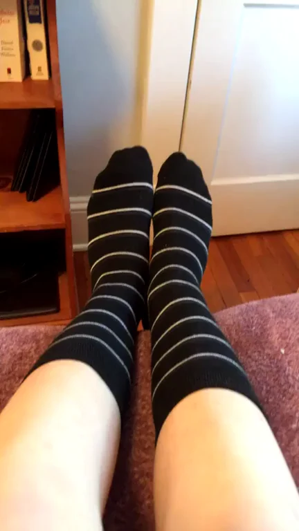 Socks Up, Legs Spread: Trans Slut Begs for a Hard Railing