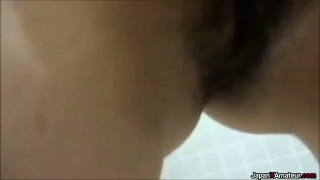 Public Stall Slut: Japanese Amateur Sucks Cock & Fingers Pussy in Washroom