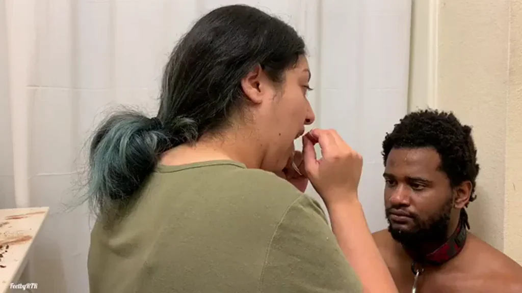 Goddess Ruth's Spit-Filled Slave Shaming in the Tub
