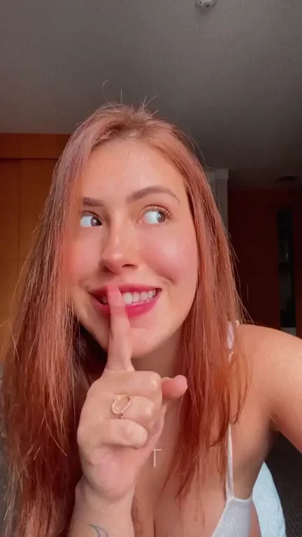 Shh, Redhead Slut's Secret Tease - Don't Tell 'Em!