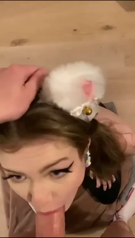 Throatfucked Bunny Slut Loves It Deep 😻💦