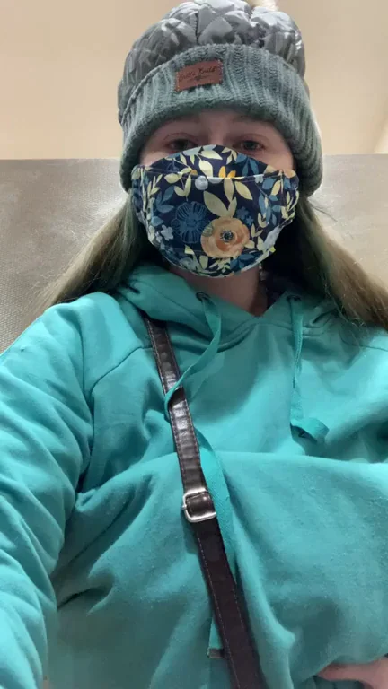 Not sure what’s better the risk or getting caught with my big tits out ?