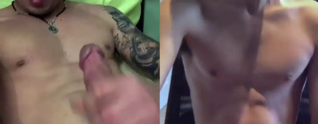 Jerking This Inked Stud's Thick Cut Cock Till He Explodes