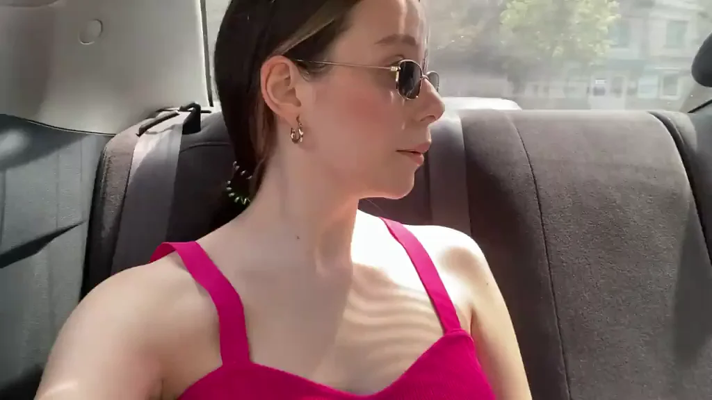 Baby, Caught My Big Tits Dropping in the Car? 😈🍒