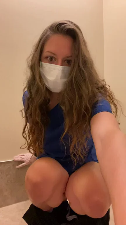 Needy Nurse Slut Spreads Pussy in Latex Gloves 😈💦