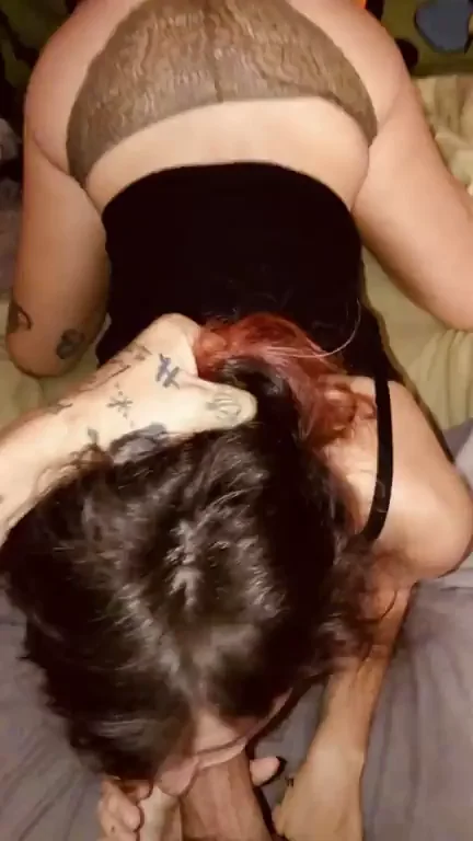 Tiny Inked Slut 😈 Struggles with Huge Cock Surprise 🍆💦