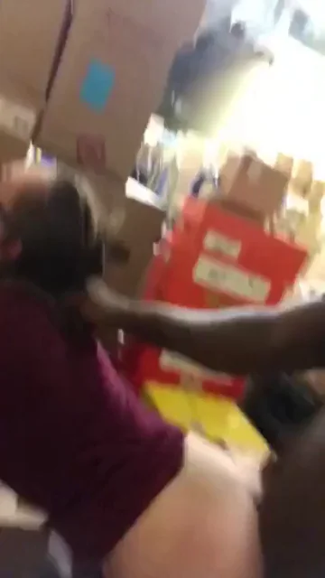 Getting stuffed on her lunch break