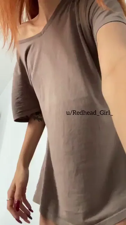 Tiny 88lb Redhead Italian Slut Teases Her Bare Pussy