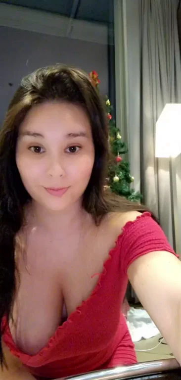 Poppin' My Juicy Asian Titties Out for You 🎄🍒