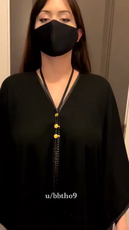 Quick Access Slut in Black Baju Kurung Tease