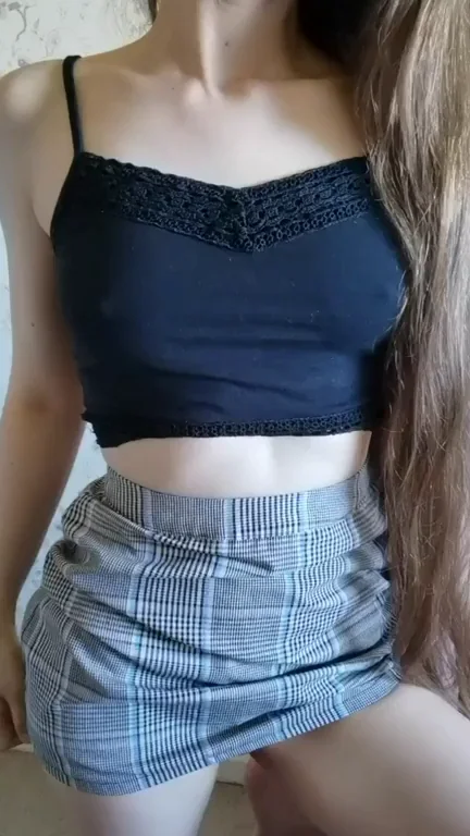 Do you like to look at my tiny tits?