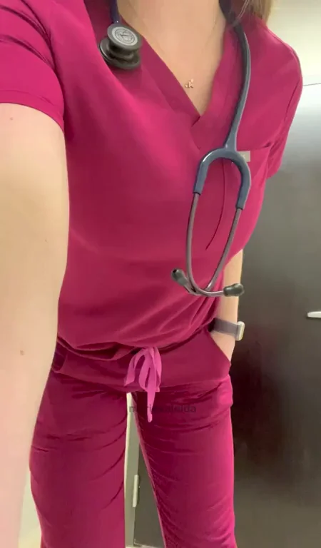 Naughty MILF Nurse Strips & Teases Butt Plug 🍑💉😈